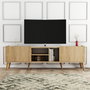 Hanah Home Lotus - 1350 Soporte para TV Roble